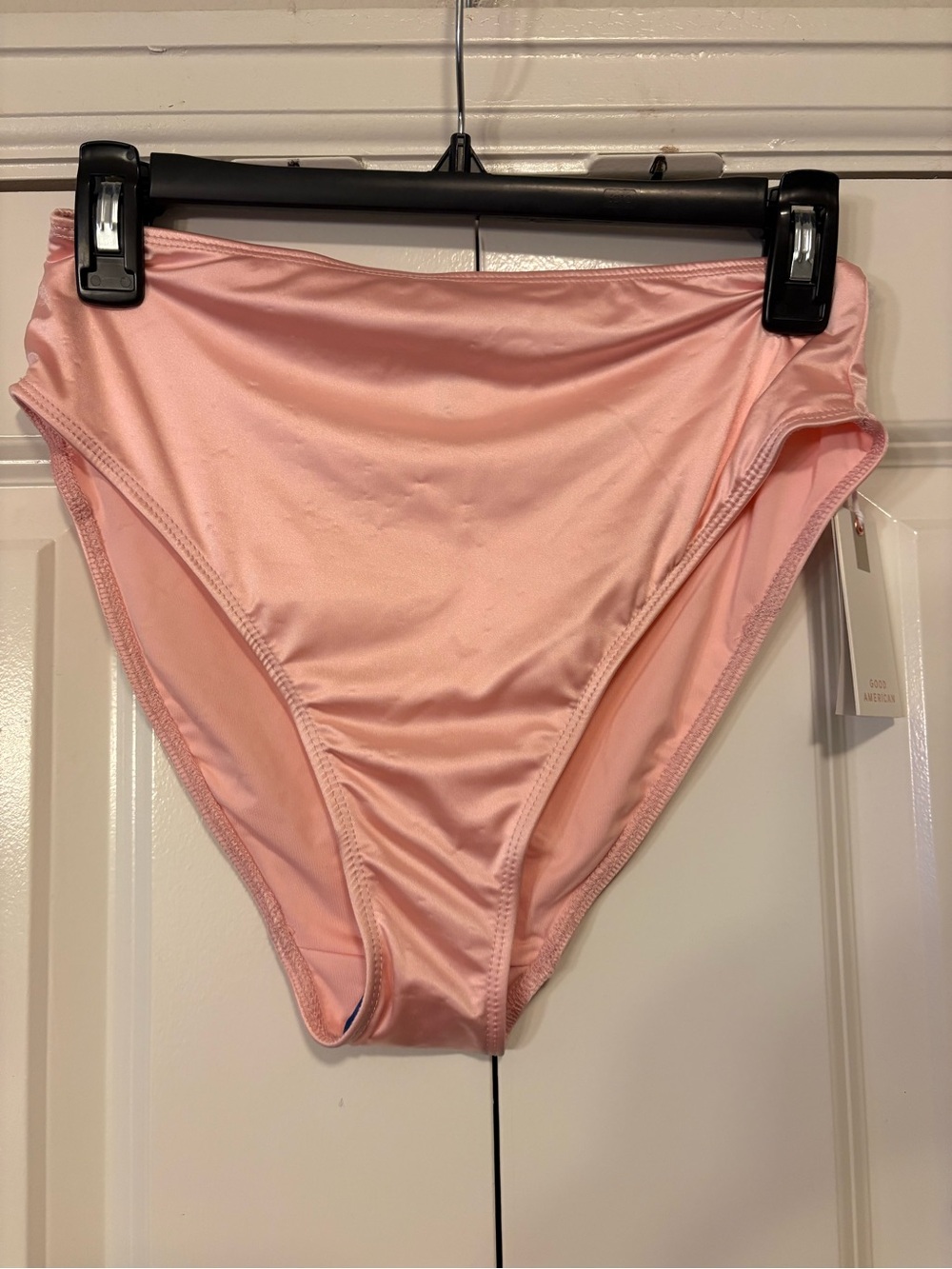 Good American High-Waist Bikini Bottoms — Light Pink